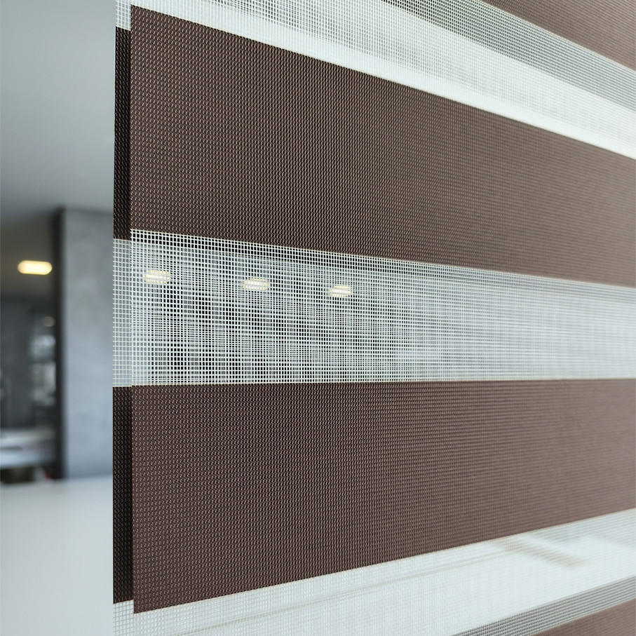 Διπλό ρόλερ Zebra V13 Καφέ ΖΑ7